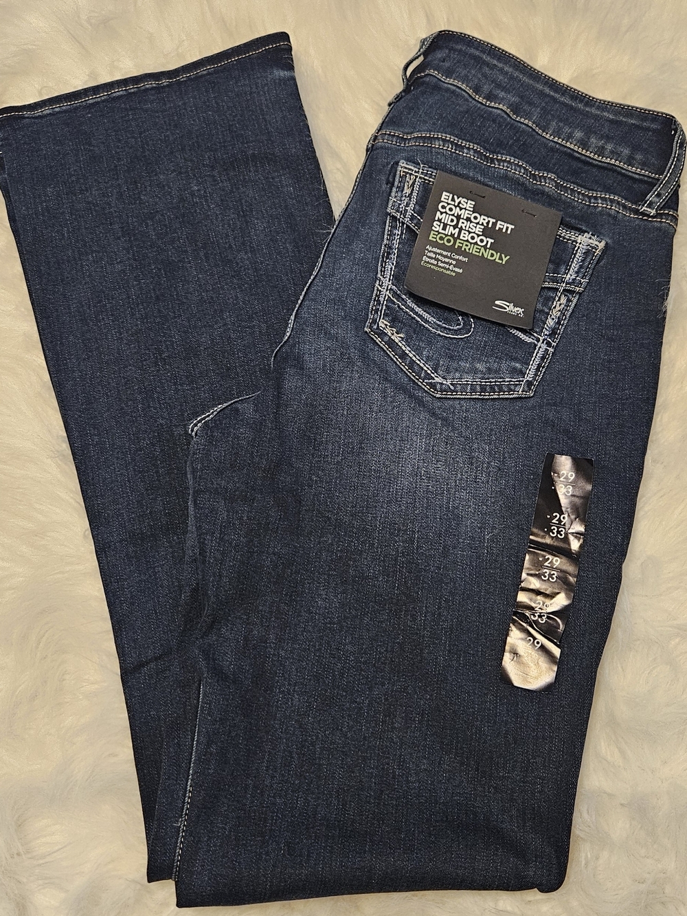 Silver Jeans Dark Wash Boot Cut Jeans